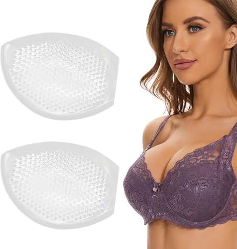 pcsfoe BH Einlagen Push Up,BH Einlagen Silikon,BH Einlagen,Silikon Brüste,14cm X 11cm Push Up Pads Booster Pads,Silikonbrüste,Silikon BH Einlagen Für Frauen Aller Körbchengrößen (1 Paar)