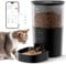Automatic Cat Feeder, 2.4GHz WiFi Auto Dry Pet Food Dispenser with App Remote Control, Programmable Timer, Dual Power Supply, up to 10 Meals per Day, Slow Feeder for Cats & Small Dogs - 3L