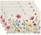 Blumen Frühling Platzsets 4er Set Gänseblümchen Libelle Tischsets Waschbar Platzsets 30x45cm Dekor für Küche, Drinnen, Restaurant, Urlaub, Party