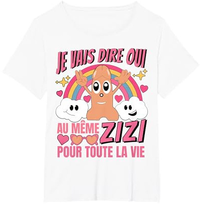 Tee Shirt EVJF Même Zizi pour Toute La Vie Future Mariée T-Shirt