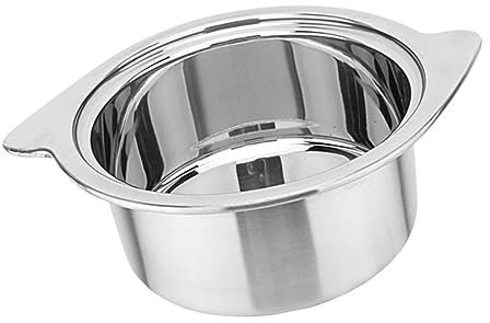 TOPPERFUN 1pezzi Pentola in Acciaio Da Compatibile Induzione Pentola Calda Wok Per Stufati