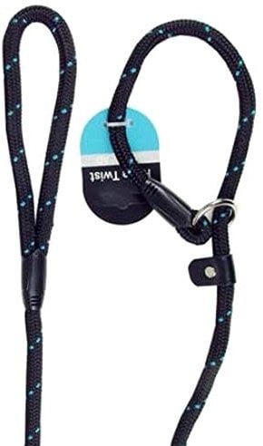 Rosewood Rope Twist Slip Lead