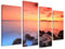 Visario Leinwandbilder 6160 Bild auf Leinwand Steine, 130 x 80 cm, 4 Teile