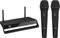 IMG STAGELINE TXS-2402SET Digitales, drahtloses 2-Kanal-PLL-Mikrofonsystem, 2,4 GHz schwarz, 25.4090