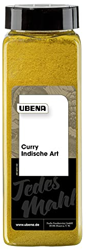 Ubena Curry Indische Art 500 g Currypulver Indisches Gewürz, Curry-Gewürzmischung zum Kochen, für Reis, Hühnchen, Nudeln, Wok-Gemüse, Menge: 1 Stück