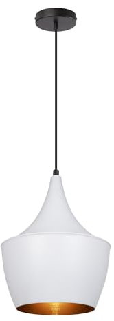 LEDKIA LIGHTING Suspension Métal Mercury Blanc E27