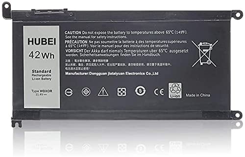WDX0R WDXOR Remplacement de la Batterie d'ordinateur Portable pour Dell Latitude 3480 3580 3189 3379 Inspiron 15 5565 5567 5568 5578 5579 7560 7570 7573 7579 7580 7569 Vostro 5468 5568 (11.4V 42Wh)