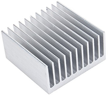 Hilitand Aluminium Kühlkörper, Verstärker Kühlkörper, Gute Wärmeleitfähigkeit, Kühlung Fin 40x40x20 MM, 11 Zähne
