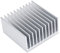 Dissipateur de Chaleur en Aluminium Radiateur Bonne Conductivité Thermique Dissipateur de Chaleur 11 Ailettes 40mm * 40mm * 20mm Blancs
