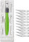 Wedo 7872199 Cutter Hobbymesser Set Comfortline (mit Softgriff inklusive 5 Präzisionsklingen, 1 Stechahle und 2 Prägestifte, Schutzkappe) apfelgrün + Ersatzklingen (spitz)
