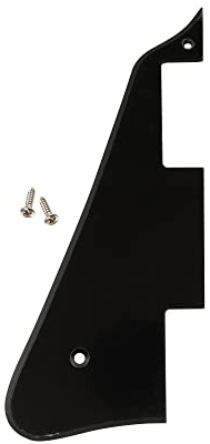 Musiclily Pro Linkshänder Kunststoff Gitarren-Schlagbrett Pickguard für 2006-Present Modern Style Epiphone Les Paul, 1 lagig Schwarz