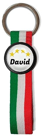 Llavero Futbol Italia personalizado con nombre. Llavero textil con bandera. Regalo personalizado. Italia. Varios Diseños. FÚTBOL ITALIA