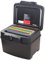 HMF 250453 Feuerfeste Wasserdichte Dokumentenbox | DIN A4 | Hängeregister | schwarz
