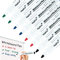 Whiteboard Marker Set, DigiELE 4 Farben Whiteboard Stifte für Magnetic Whiteboards & Flipcharts, Runde Spitze 2-3mm Stift, Trockenlöschung in 1 Stunde & Feuchttuch, Schwarz, Rot, Grün & Blau, 8er Pack