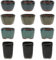 happy bonsai 12 pc Mini Glazed Pots 1.6 Inch (4cm)