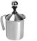 ANCLLO Manual Milk Frother, Stainless Steel Hand Pump Milk Foamer Handheld Milk Frothing Pitchers, Manual Operated Milk Foam Maker Japanese Double-Layered Hand Foamer(400ml)