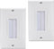 Brush Wall Plate Cable Pass Through Insert for Wires, 1-Gang Wall Plate for HDTV, HDMI, Network, Coaxial Cables, Home Theater Systems (2-Pack)