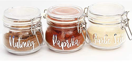 2 x Custom Personalised Chrome Home Organisation Name Labels Stickers | Spice Jars | 30MM Height | Custom Edit | Hinch | Rose Gold, Copper | Upto 10 Characters