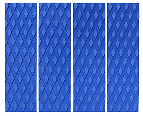 Greatideal Surfbrett-Traktionspads, 4 Stücke Surfbrett Anti-Slip-Matte, rutschfeste Deck-Pad Griffmatte, Surfen Front Traktion Anti-Slip-Pad, Surfen Zubehör, Trimmbar, Für Kaja, Skimboards, Kanus