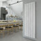 White Vertical Radiator 1800x590mm Oval Double Panel Column Designer Radiator Central Heating