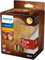 Philips LED Classic E27 Vintage Lampe, 25 W, Vintage Dekolampe, Globeform, dimmbar, klar, gold, flame