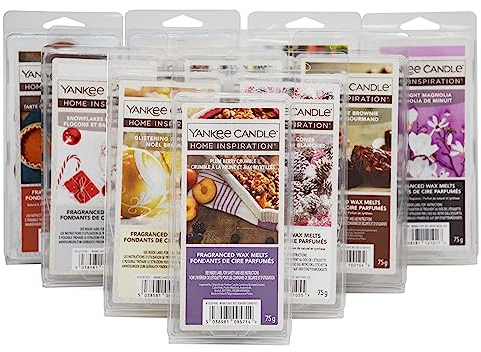 Yankee Candle Wax Melts Scented Fragrances Wax Cubes for Home Office - 6 Pack