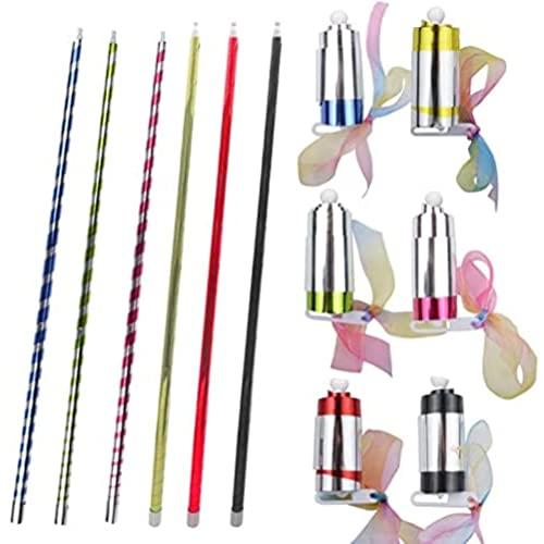 BSTCAR 6 Stück Magischer Zauberstab 93CM Stab Tragbare Magischer Zauberstab Magic Stab Martial Arts Kunststoff Pocket BO Staff Professioneller Zauberstab Magische Requisiten