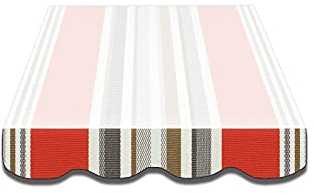 Home & Trends Markisen Volant Markisenbespannung Ersatzstoffe Polyester Maße 5 x 0.23 m 24 Markisenstoffen fertig genäht mit Bordeux (SPD031)