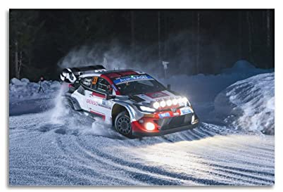 Gazoo Racing Rally Poster Poster Dekorative Malerei Leinwand Wandposter und Kunstbild Druck Moderne Familie Schlafzimmer Dekor Poster 30 x 45 cm