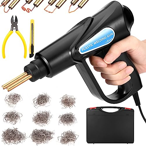 Machine à Souder En Plastique 70 W, Kit De RéParation De Pare-Chocs De Voiture, Agrafeuse à Chaud Avec 800 Clous à Souder, Machine à Souder En Plastique Pour RéParation De Pare-Chocs De Voiture