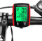 Bicycle Speedometer,Waterproof Wireless Cycle Bike Computer Bicycle Odometer,Waterproof Bicycle Speedometer Bicycle Computer with LCD Display for Bike Accessory Red Black