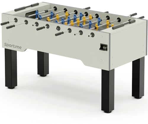 Sportime Tischkicker Match | Guardian vs Dragon | Figuren mit Gewichtsausgleich | Wartungsfreie Guardian Gleitlager | Robustes 20 mm Spielfeld | Belastbar bis 35 kg | Indoor | 90 kg Gewicht