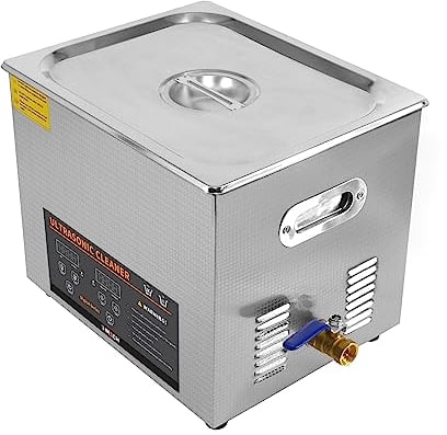 Digitales 10L Ultraschallreinigungsgerät professionelles kommerzielles Edelstahl Ultraschallreiniger Reinigung 1-30Min Timer 0-80°C 300W Heizgerät 240V/40kHZ Schmuck Brille Metallteile GRATIS Rundkorb