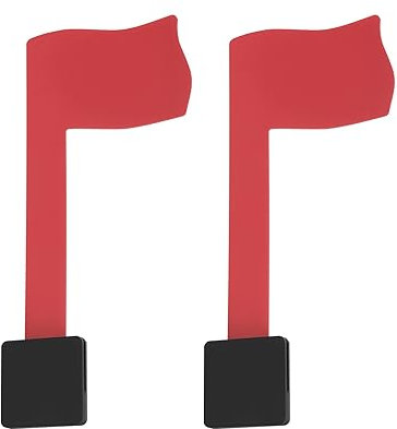 VGOL Lot de 2 drapeaux rotatifs de rechange pour boîte aux lettres, brique, métal, pierre, bois, plusieurs méthodes d'installation 176 mm x 88 mm