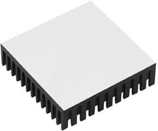 For NEMA 17 Dämpfer Kühler Aluminium Motor Kühlkörper extrudierter Wärmeableitung Stoßdämpfer, for Ender 3 42 Schrittmotor 3D Drucker (Color : 1pcs)