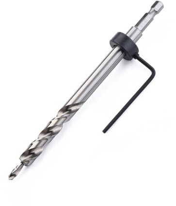 BESTonZON Stufenbohrer lange Bohrer Steinbohrer Holzbohrer Schräges Loch bohren langer Bohrer