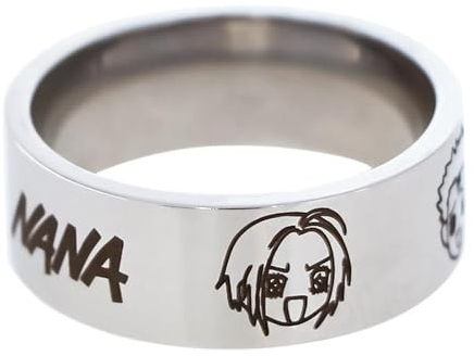westtrend NANA Ringe Anime Nana Charakter Nana Osaki Finger Ringe Cosplay Requisite Nana Komatsu Lasergravur Nana Freunde Ringe Trendy Dekoration
