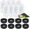 16-teiliges Katzenwasserbrunnen-Filter-Set, 8 Filter + 8 Schwämme, Ersatz-Wasserfilter für 3,2 l/2 l Katzen-Wasserbrunnen