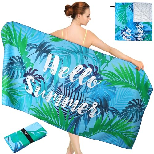 Pameil Mikrofaser Strandtuch XXL Handtuch Groß 90x180cm,Microfaser Handtücher Kompakt und Sandfest, Leicht und Schnelltrocknend Gym Handtuch für den Strand,Gym, Travel,Strand,Sauna