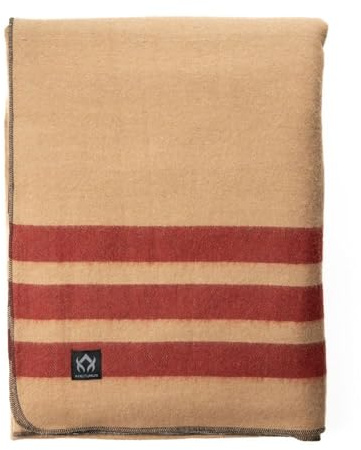 Arcturus Rainier Couverture en laine chaude, lourde, lavable, idéale pour le camping, l'extérieur, les kits de survie et d'urgence (Dry Falls), 2 kg