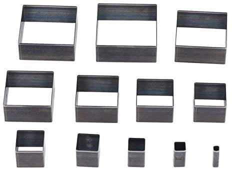 Joyzan Troqueladora, Juego de Herramientas de Perforación Huecas de Acero de Aleación, Cuchillo de Corte de Cuero Cuadrado, Kit de Múltiples Formas para Manualidades Hechas a