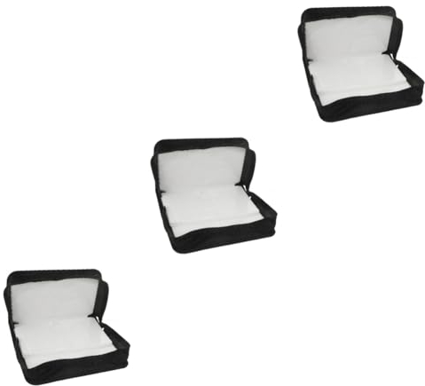 JECOMPRIS 3stücke Cd Organizer Tasche Für Mit Sicherem Verschluss Aufbewahrung Und Organisation Von Discs Im Auto Oder Zuhause