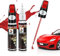 2 Stück Lackstift Rot 24Ml, Perfekte Deckkraft und schnelle Trocknung, Auto Lack Reparatur Gegen Kratzer und Steinschläge mit Pinsel und Dotting-Spitze, Kratzer Lack Reparatur für Auto
