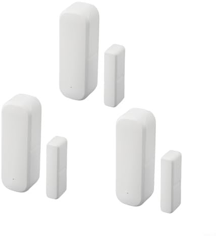 WIIYENA Smart Door Sensor for Tuya APP Control, Intelligent WiFi Door and Window Sensor, Home Security Door Alarm Sensor for Home/Shed/Garage(3pcs ZIGBEE)