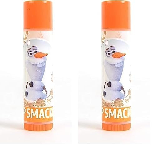 Lip Smacker Olaf Lippenbalsam, Disney Frozen, Aromatisierter Lippenbalsam für Kinder, Feuchtigkeitsspendend und Glättend, für Glänzende Lippen, Herrlicher Waffel- und Sirupgeschmack (Packung mit 2)