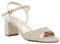 Dune Ladies MAIZEL Block Heel Ankle Strap Sandals Size UK 7 Block Heel Heeled Sandals Rose Gold