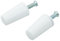 IdeaGenesis - Pack 8 Topes Persiana de 40mm para Persianas Enrollables. Fabricados en PVC Blanco. Incluye todo lo necesario para su montaje, Arandelas y Tornillos. (8, Blanco 40mm)