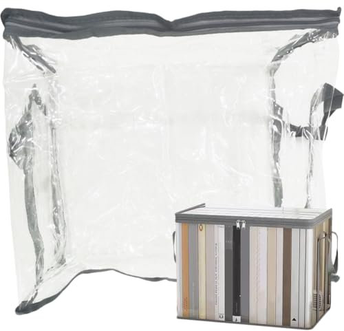 Ymxygz Scatola Porta Libri Scatola Porta Libri Trasparente Scatola Porta Libri Impermeabile Scatola Porta Libri Pieghevole per Dormitorio Studentesco in Classe