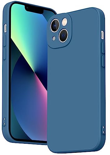 Case for iPhone 13 Phone Case, Camera Protection Ultra Slim Case for iPhone 13 6.1-inch Anti-Scratch Shockproof Bumper Cover (Navy blue)