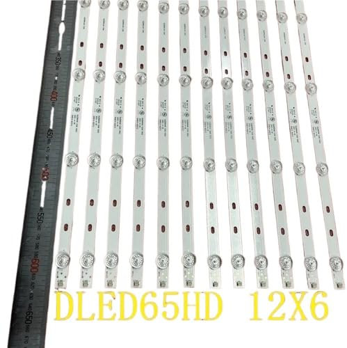 MZTZHVNVGK Kit 12 stücke 6LED Led-hintergrundbeleuchtung bar for TV SL65V3 DLED65HD 12X 6 1003 1004(Kit 12pcs For 1 TV)